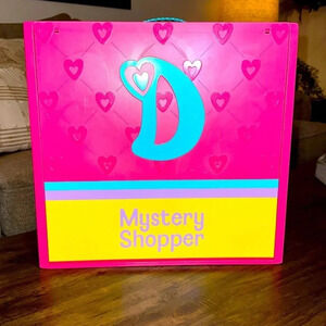 Love Diana Large Mystery Shopper Pink Plastic Case Carry Handle 15”H 15”W